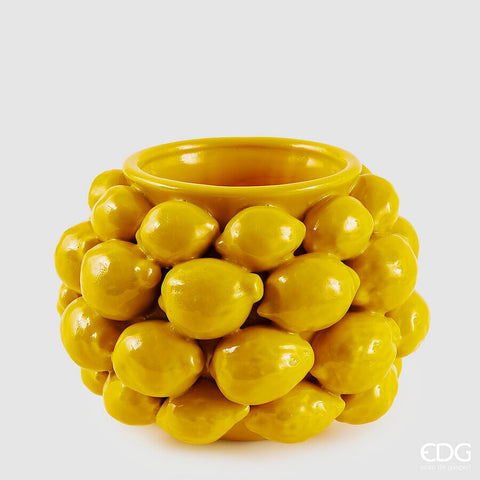 EDG Enzo de Gasperi Vaso Chakra Limoni H19 D28cm (36 FRUTTI)