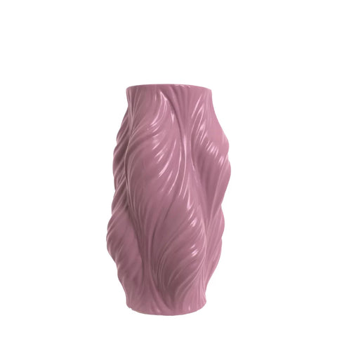Edg Enzo De Gasperi Vaso Brezza H. 35x20x18 cm.rosa antico