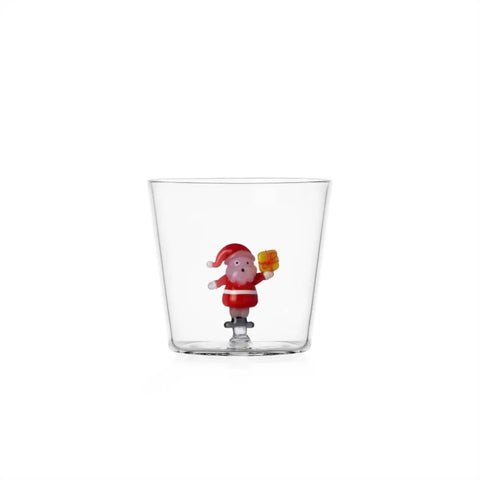ICHENDORF Christmas Tales Tumbler Babbo Natale con Pacco Regalo Giallo