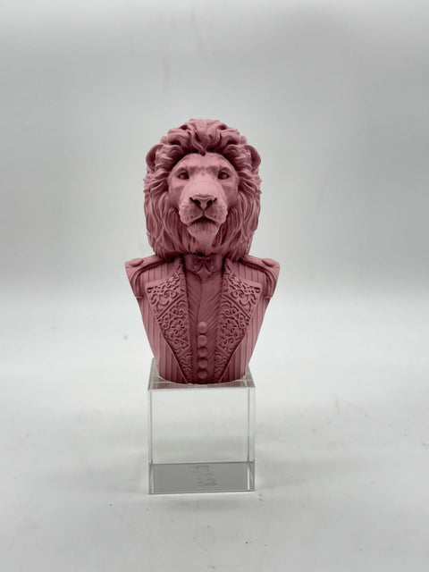 CHIARAELA SCULTURA LEONE PICCOLO CIPOLLA BASE CRISTALLO 5X17