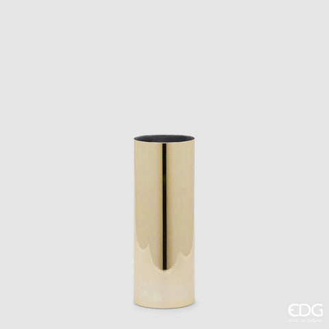 EDG Enzo De Gasperi Vaso Cilindro Oro H40 D15 NIDA
