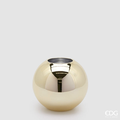 EDG Enzo De Gasperi Vaso Sfera Oro H16 D18 NIDA