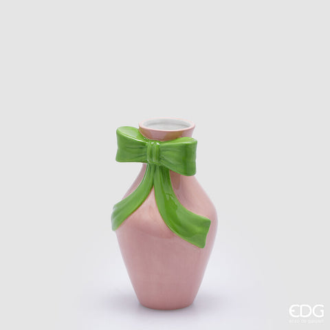 EDG Enzo De Gasperi   Vaso Anfora Fiocco H23 D13 cm Rosa