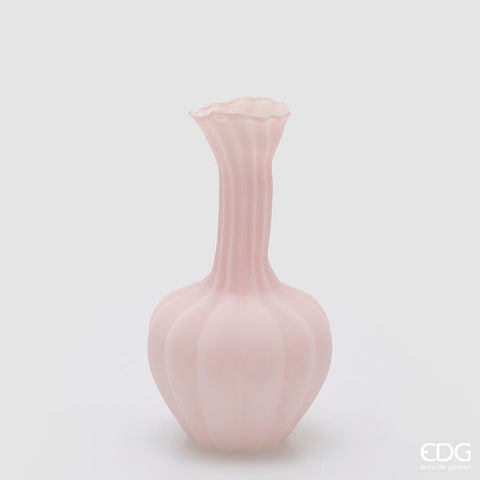 EDG Enzo De Gasperi Vaso Flow Sinuoso H31 cm Rosa