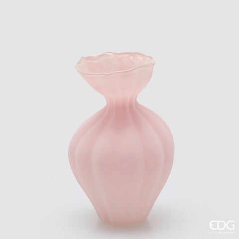 EDG Enzo De Gasperi Vaso Flow Sinuoso H30.5 cm Rosa