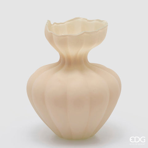 EDG Enzo De Gasperi Vaso Flow Sinuoso H32cm Avorio