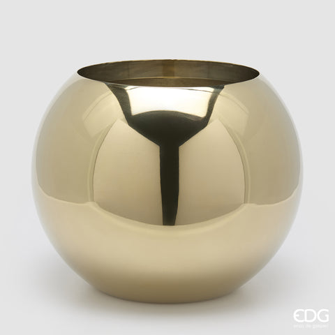 EDG ENZO DE GASPERI VASO ACCIAIO SVASATO H.33 D.40 C5 GOLD