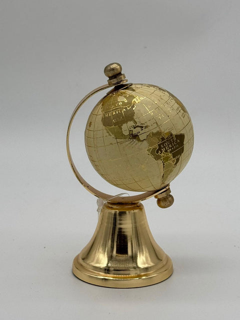 ENCANTADA GLOBO MAPPAMONDO PICCOLO AVORIO/GOLD H 10 CM METALLO