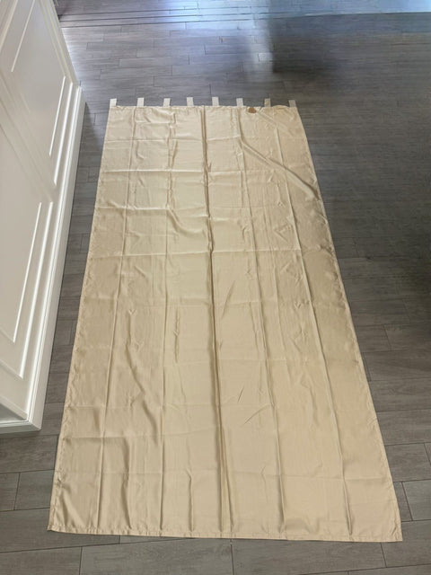 Blanc Mariclo tenda con passanti satin biscotto 150x290+10