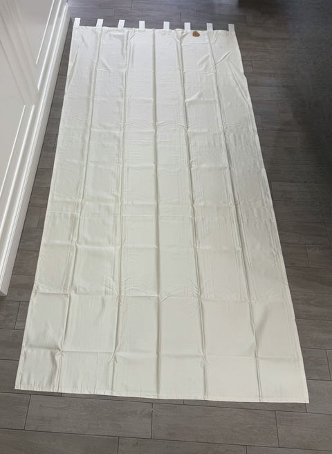Blanc Mariclo tenda con passanti satin ghiaccio 150x290+10