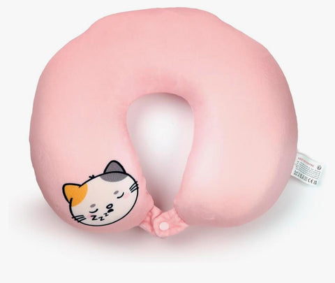 PUCKATOR CUSCINO DA VIAGGIO CON PELUCHE 2 IN 1 LOLA LA GATTA