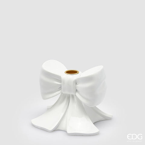 EDG ENZO DE GASPERI PORTACANDELA FIOCCO H.11 L.13 L.13 C4 BIANCO