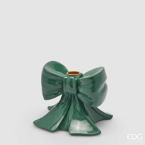 EDG ENZO DE GASPERI PORTACANDELA FIOCCO H.11 L.13 L.13 C4 VERDE INGLESE