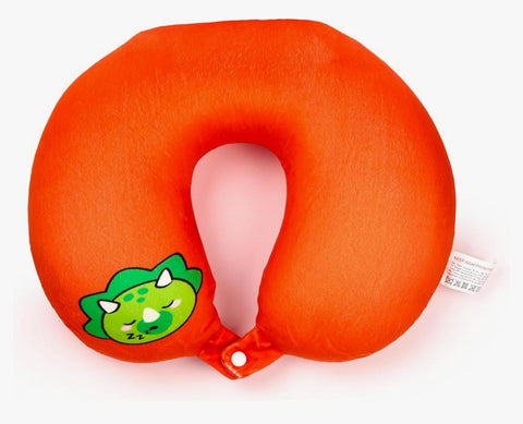PUCKATOR CUSCINO DA VIAGGIO CON PELUCHE 2 IN 1 HUCK IL DINOSAURO
