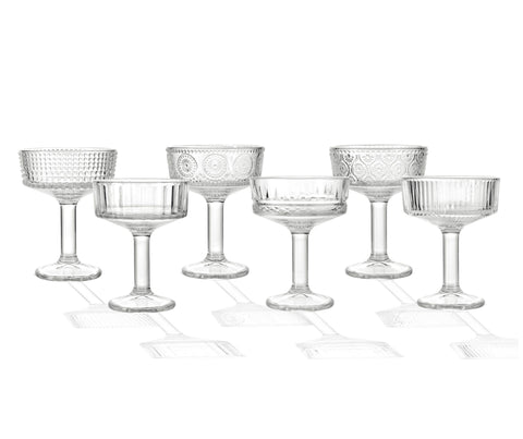 BRANDANI COPPA SHOT CHIC DECORI ASSORTITI SET 6 PZ VETRO