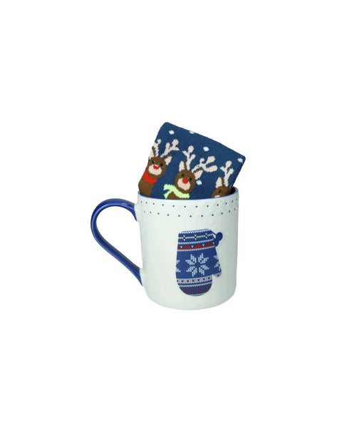 BRANDANI MUG GUANTO NEW BONE CHINA C/CALZINI  COTONE