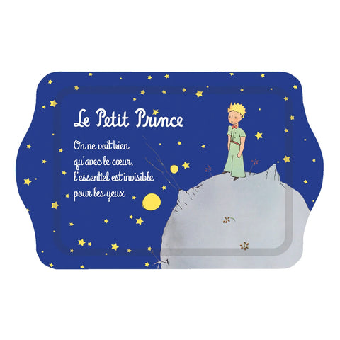 ENESCO Vassoio svuota tasche in metallo Notte stellata - Il Piccolo Principe  H14 x L21 x D1,8 cm