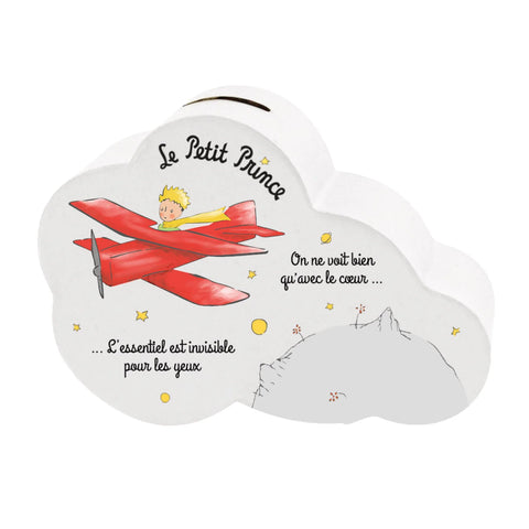 ENESCO SALVADANAIO NUVOLA AEREO PICCOLO PRINCIPE  H10 x L15 x P5,5 cm