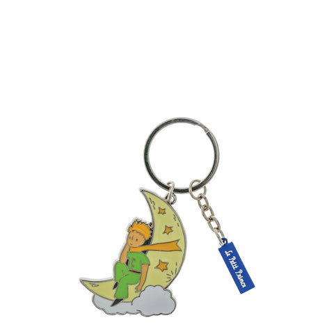 ENESCO Portachiavi con charm lunare in metallo  PICCOLO PRINCIPE 8X3 H9,5 x L5,5 x P0,2 cm