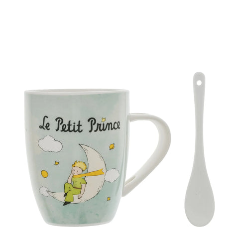 ENESCO Tazza con cucchiaio Luna  - Il Piccolo Principe  H13 x L11 x P11 cm
