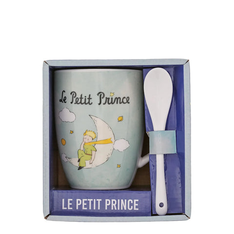 ENESCO Tazza con cucchiaio Luna  - Il Piccolo Principe  H13 x L11 x P11 cm