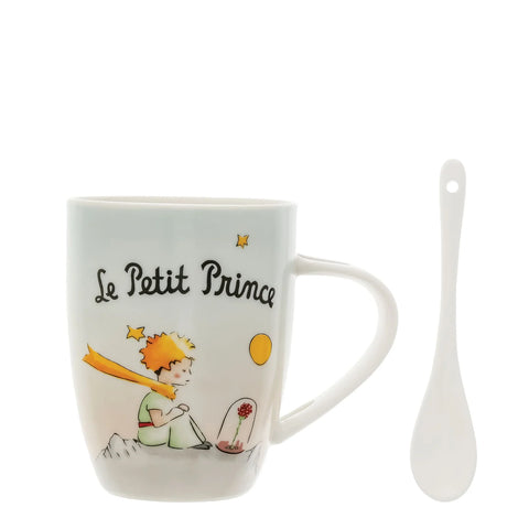 ENESCO Tazza con cucchiaio Planet  - Il Piccolo Principe  H13 x L11 x P11 cm