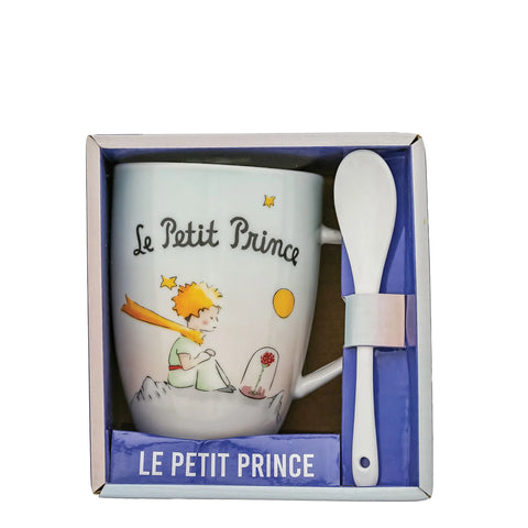 ENESCO Tazza con cucchiaio Planet  - Il Piccolo Principe  H13 x L11 x P11 cm