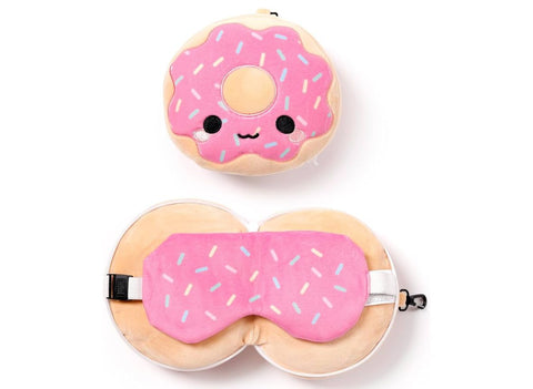 PUCKATOR CUSCINO DA VIAGGIO CON MASCHERA DONUTS