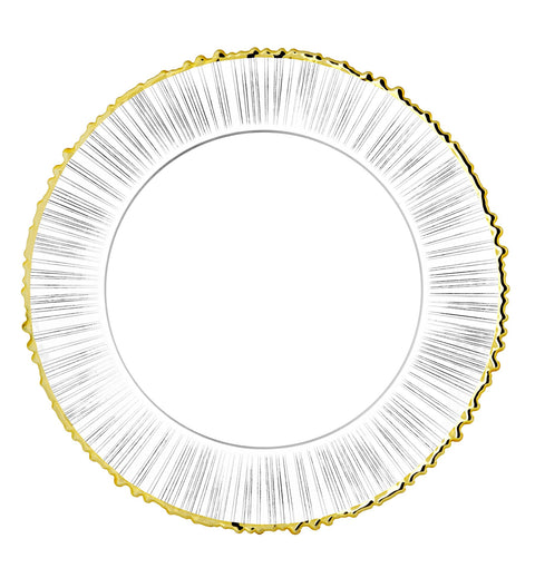 FADE CLEAR SEGNAPOSTO TONDO CM32 STRIPES ORO