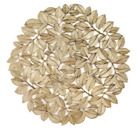 Fade sottopiatti in vinile decorati cm. 38 gold set 6 pz