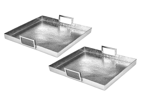 FADE SHINE VASSOIO QUADRO ARGENTO CM.41