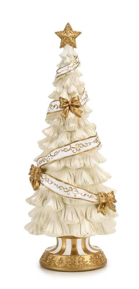 FADE RIBBON ALBERO AVORIO NASTRO ROSSO CM.15X38