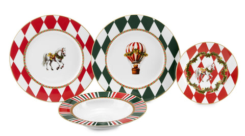 FADE XMAS CIRCUS SERVIZIO TAVOLA 18 PZ.