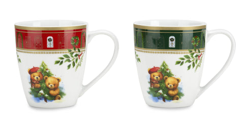 FADE XMAS TEDDY SET 2 MUG ML.320