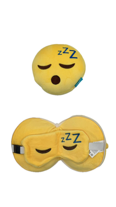 PUCKATOR CUSCINO DA VIAGGIO CON MASCHERA LA FACCINA ADDORMENTATA
