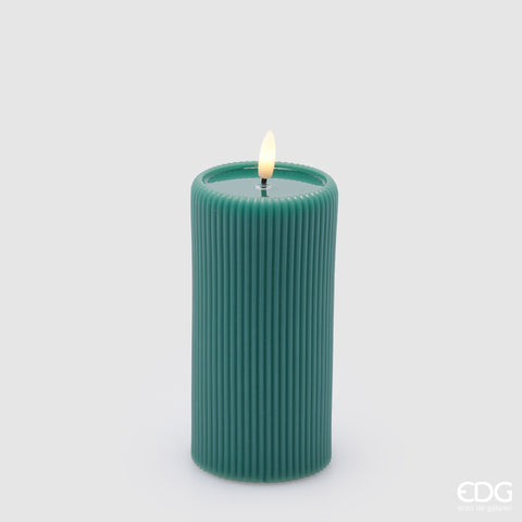 EDG ENZO DE GASPERI CANDELA LED LOUNGE MOCCOLO H.15 D.7.5 IP20 C4 VERDE