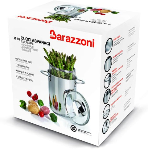 BARAZZONI Cuoci Asparagi Verdure e Pasta, ø 16 cm,