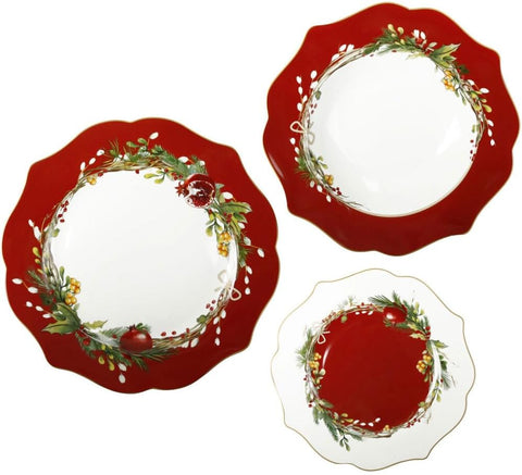 BRANDANI TAVOLA 18 PZ CAROL NEW BONE CHINA