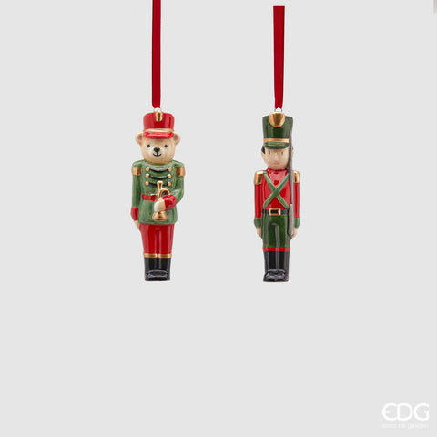 Edg Enzo De Gasperi Decorazione soldatino ceramica 2 ass  H11