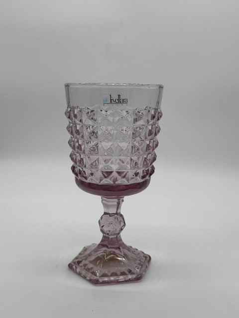 LIVELLARA BICCHIERI CALICE TIFFANY PURPLE SET 6 PZ