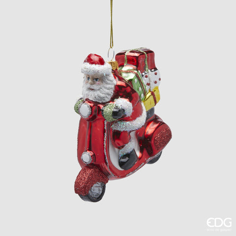 EDG ENZO DE GASPERI ADDOBBO BABBO SCOOTER RED H 10 CM L 10 CM L 6 CM