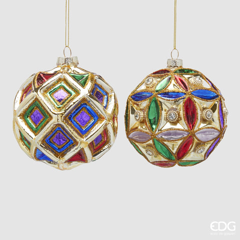 EDG ENZO DE GASPERI ADDOBBO PALLA ROMBI 2 ASS. MULTICOLOR D12.5