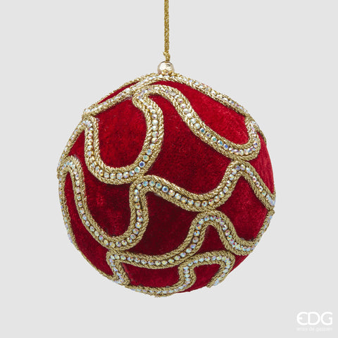 ADDOBBO PALLA DECOGEMME RED GOLD D12