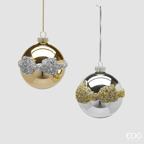 EDG ENZO DE GASPERI ADDOBBO PALLA FIOCCOGEMME 2 ASS. D.8 C5 ORO E ARGENTO