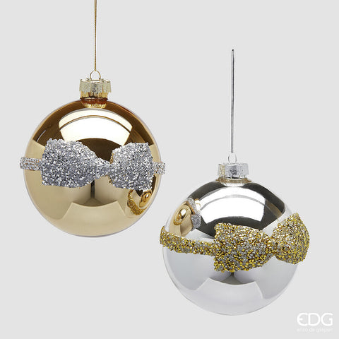 EDG ENZO DE GASPERI ADDOBBO PALLA FIOCCOGEMME 2 ASS. D.12 C5 ORO E ARGENTO