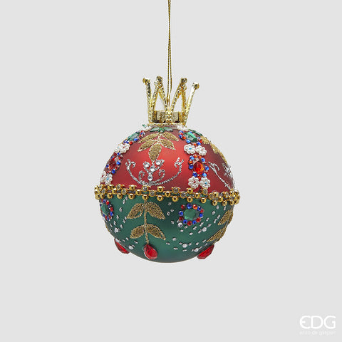 EDG ENZO DE GASPERI ADDOBBO PALLA BOHEME H.11 D.8 C5 VERDE E ROSSO