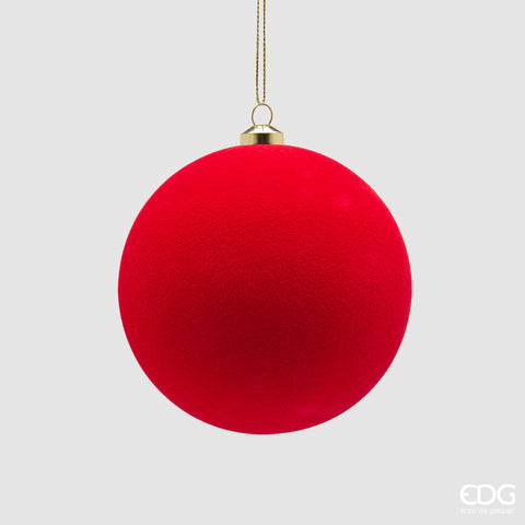 EDG ENZO DE GASPERI ADDOBBO PALLA VELLUTO CF 6PZ D.10 C6 ROSSO