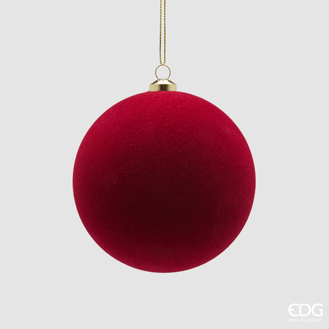 EDG ENZO DE GASPERI ADDOBBO PALLA VELLUTO CF 6PZ D.10 C6 BORDEAUX