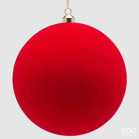 EDG ENZO DE GASPERI ADDOBBO PALLA VELLUTO CF 3PZ D.20 C6 ROSSO
