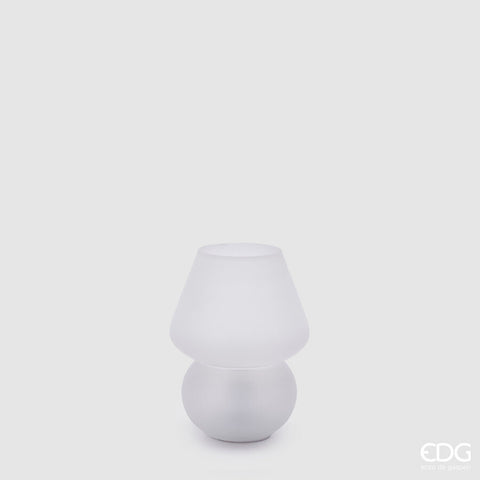 EDG Enzo De Gasperi Lampada da Tavolo Abat Jour Usb Satinata Trasparente d.12 h.15